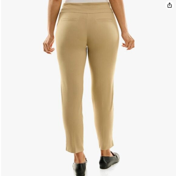 Slim Fit Ankle-Length Pull-On Pants – Size 16W – Versatile Everyday Style - Picture 2 of 10